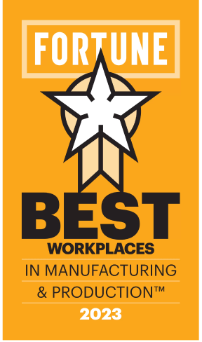 Logo indicating recognition as one of Fortune's Best Workplaces, acknowledging exceptional workplace environments